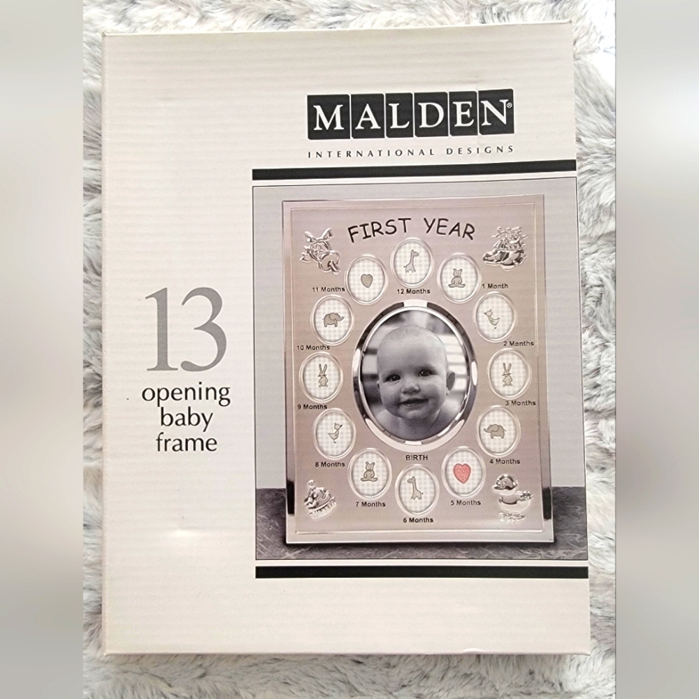 NWT Malden Baby's First Year Photo Frame with 13 Openings